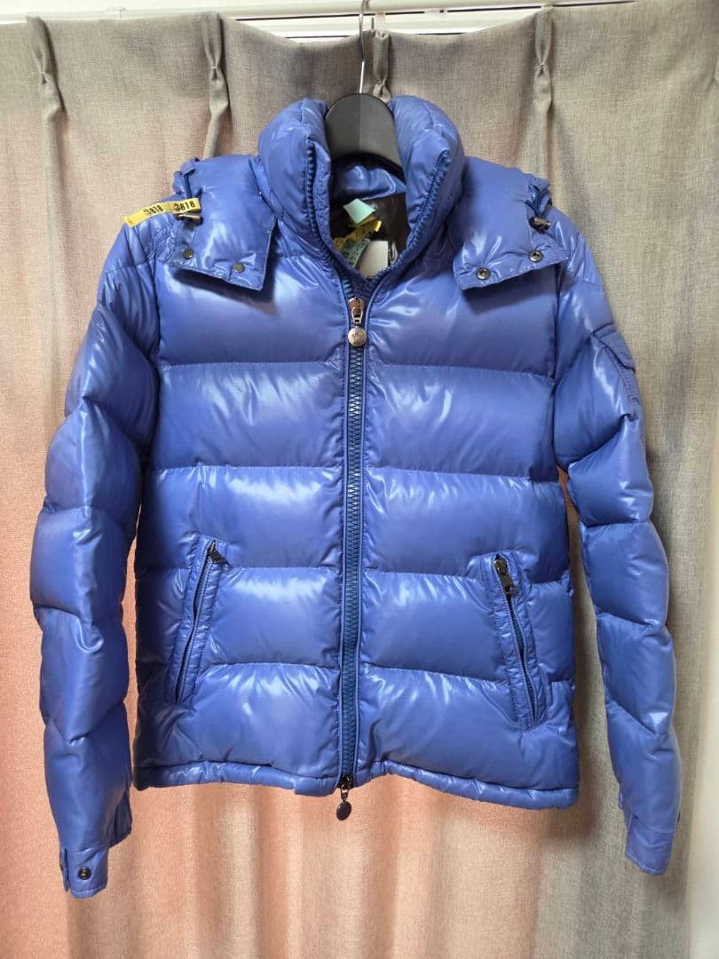 美品　MONCLER MAYA ダウン 0　モンクレールマヤ　ブルー