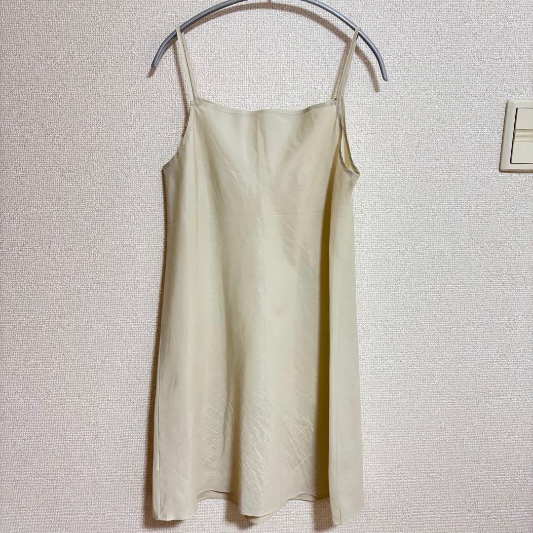 CRESTBRIDGE フレンチスリーブワンピース　ホワイトMサイズ