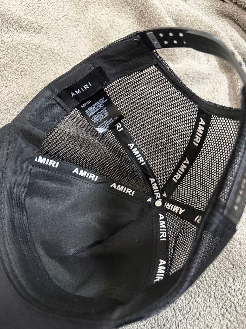 Amiri アミリ ロゴ刺繍 ベースボール キャップ