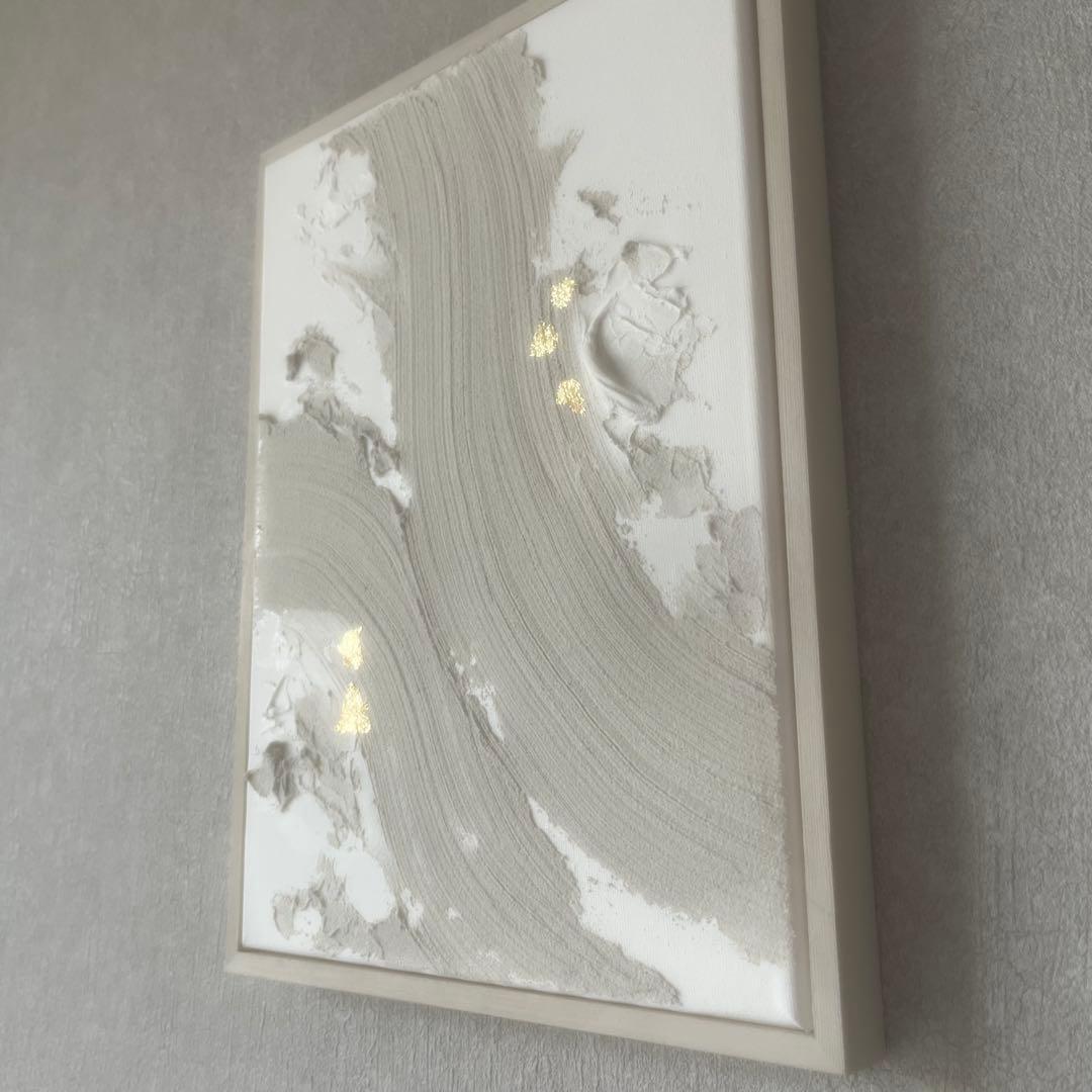 現代アート　2枚セット　フレーム付き　インテリア　モダン　アートパネル　抽象画