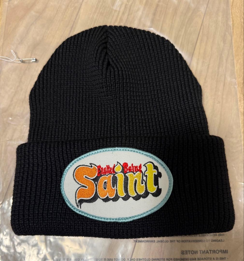 SAINT Mxxxxxx ブラック ニットキャップ