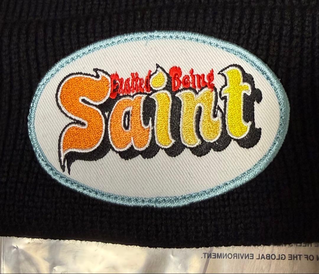 SAINT Mxxxxxx ブラック ニットキャップ