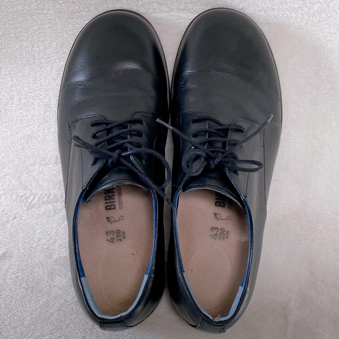 美品　ビルケンシュトック　ジャレン　28cm　43　ブラック　革靴　プレーントゥ