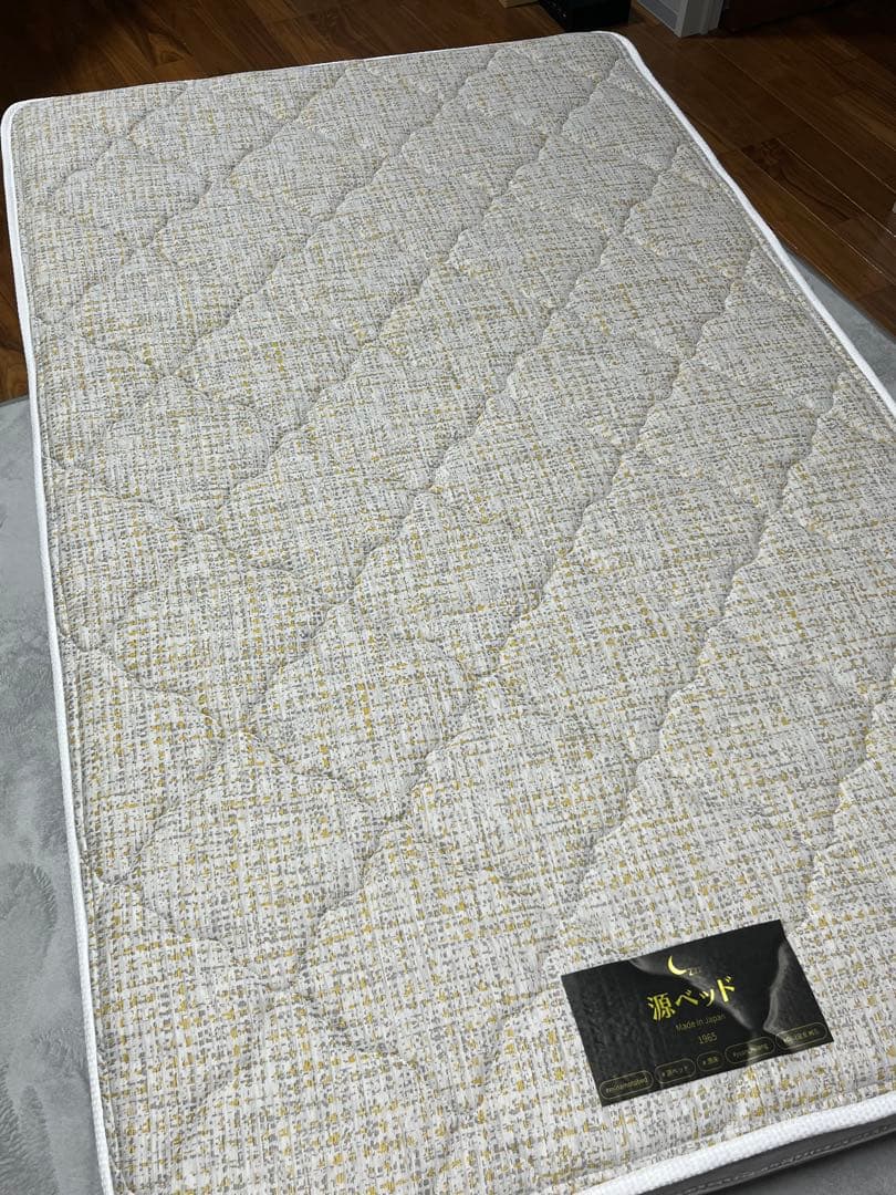 【美品】源ベッド 咲夜レアルポケットコイルマットレス キープ（ハード）セミダブル