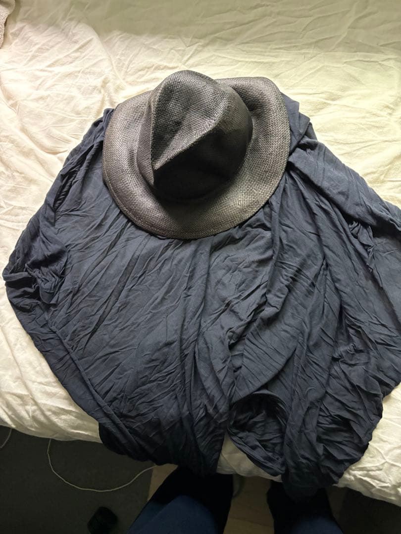 ア*ビ様 年始セール！【超希少】BLESS 黒 変形編み込み麦わらハット