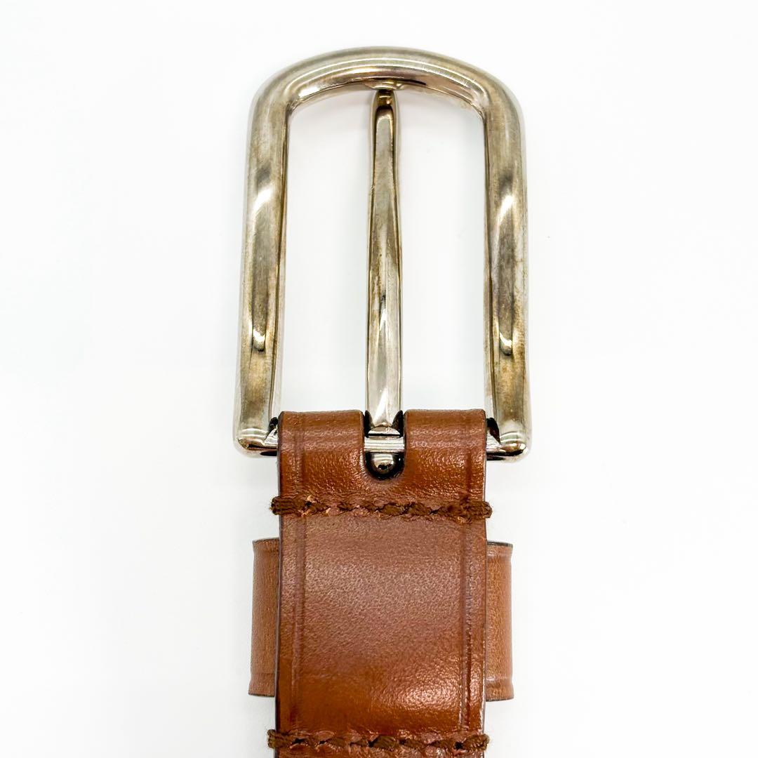 ♡美品♡ PRADA プラダ レザー シルバー金具 ベルト