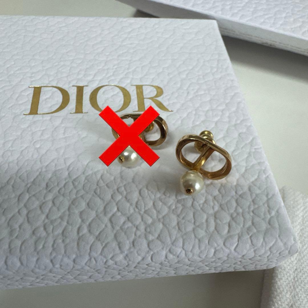 Dior ゴールドメッキ パール ピアス CD petit 正規品 片耳