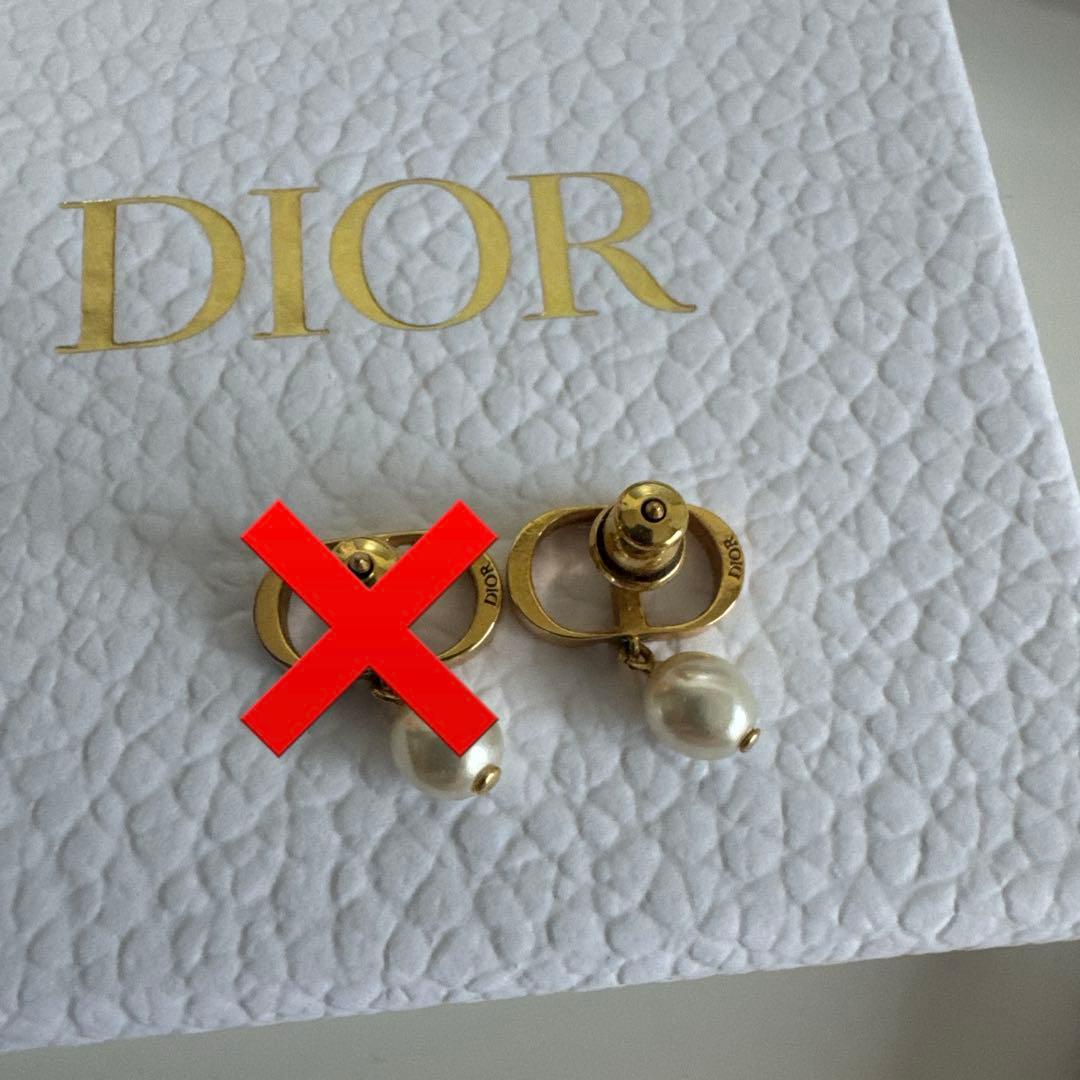 Dior ゴールドメッキ パール ピアス CD petit 正規品 片耳