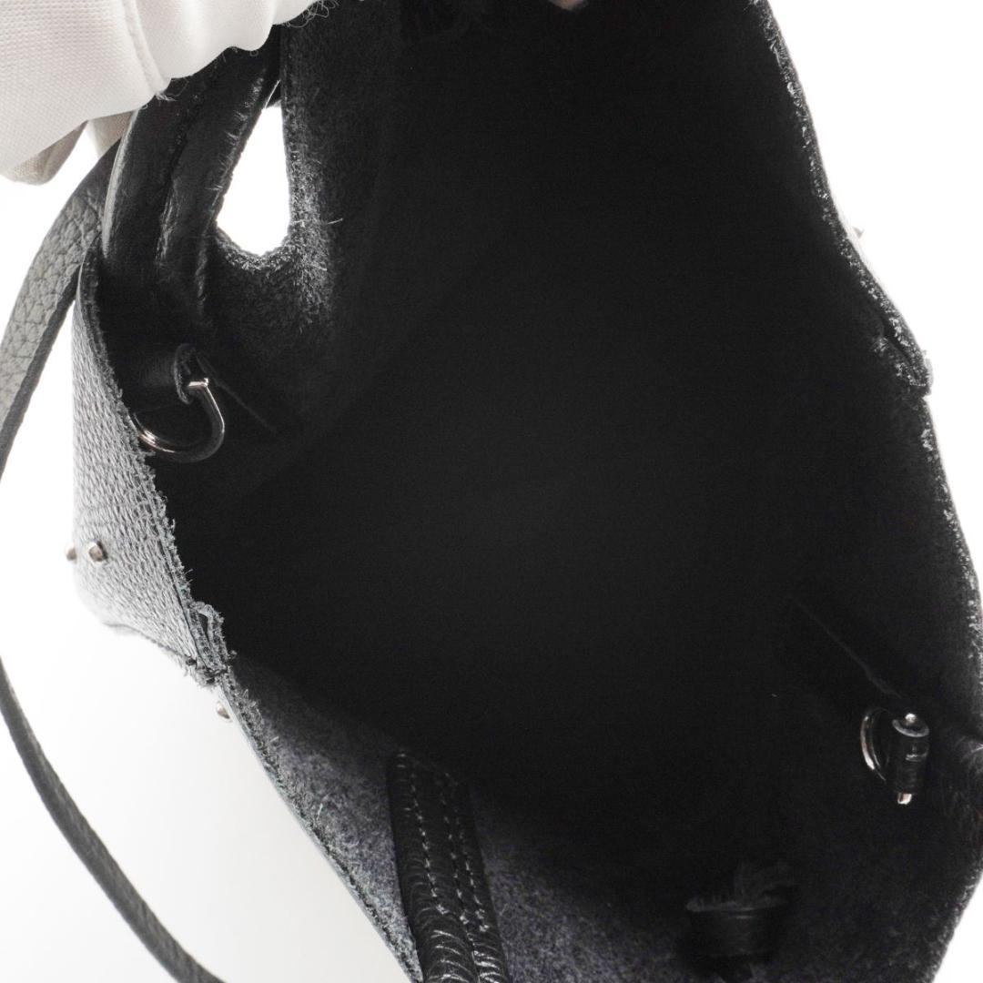 MARLON FIRENZE 2wayスタッズレザーバッグ ブラック@KH50