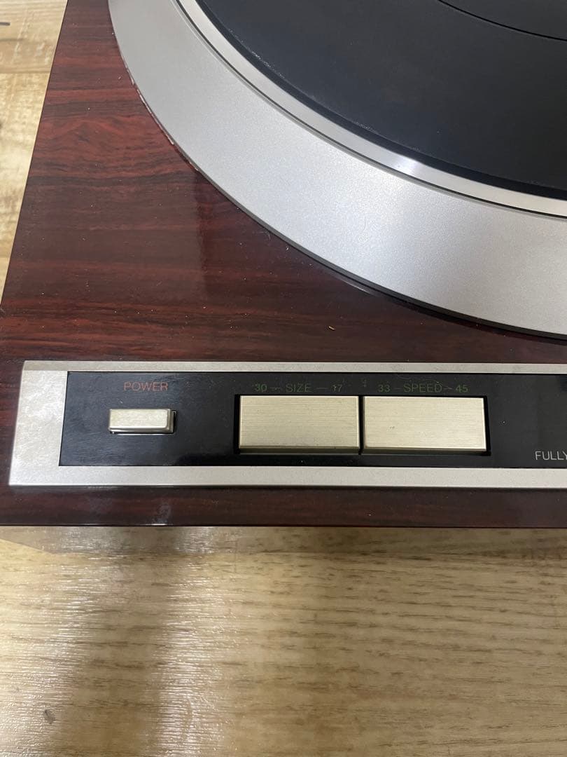 フォノイコライザー付DENONレコードプレーヤーDP-37F レストア 当時物