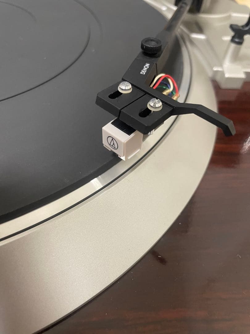 フォノイコライザー付DENONレコードプレーヤーDP-37F レストア 当時物