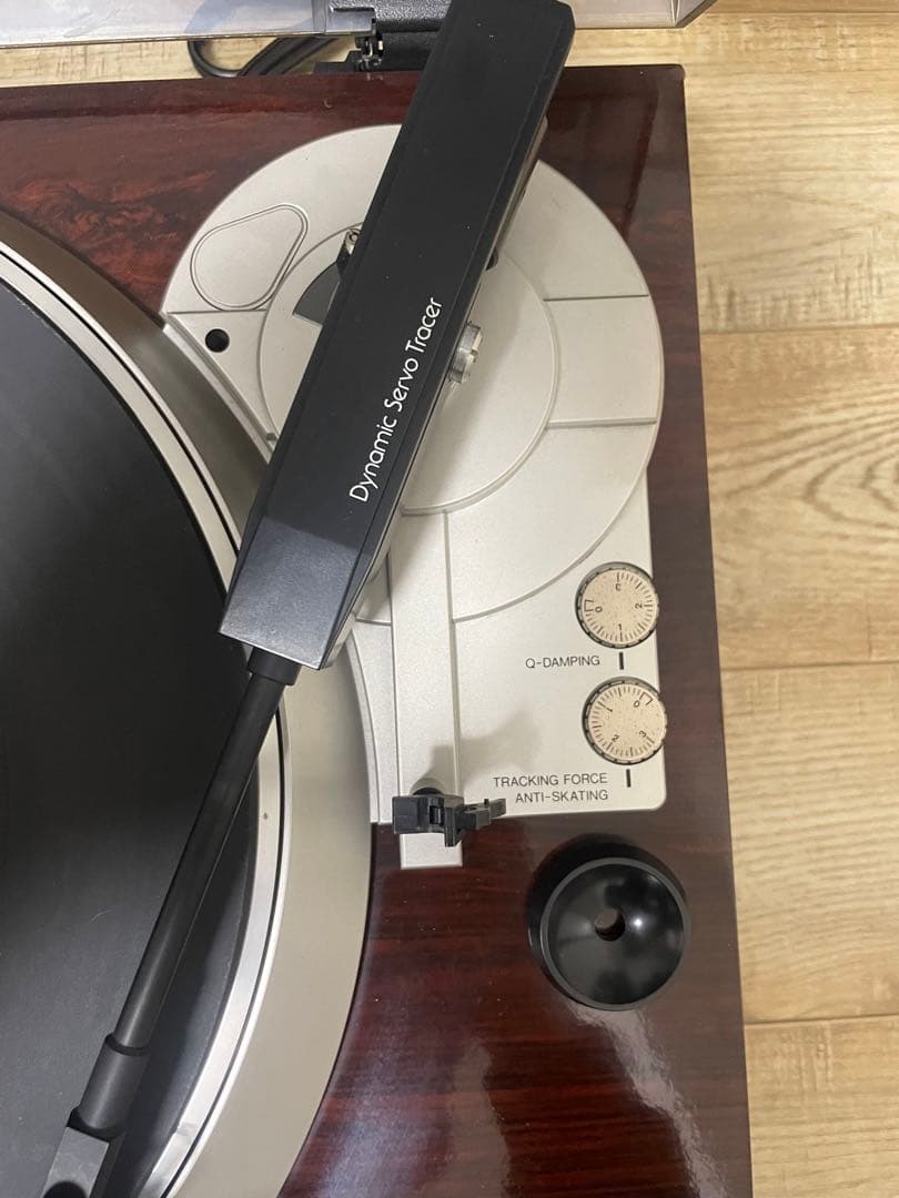 フォノイコライザー付DENONレコードプレーヤーDP-37F レストア 当時物