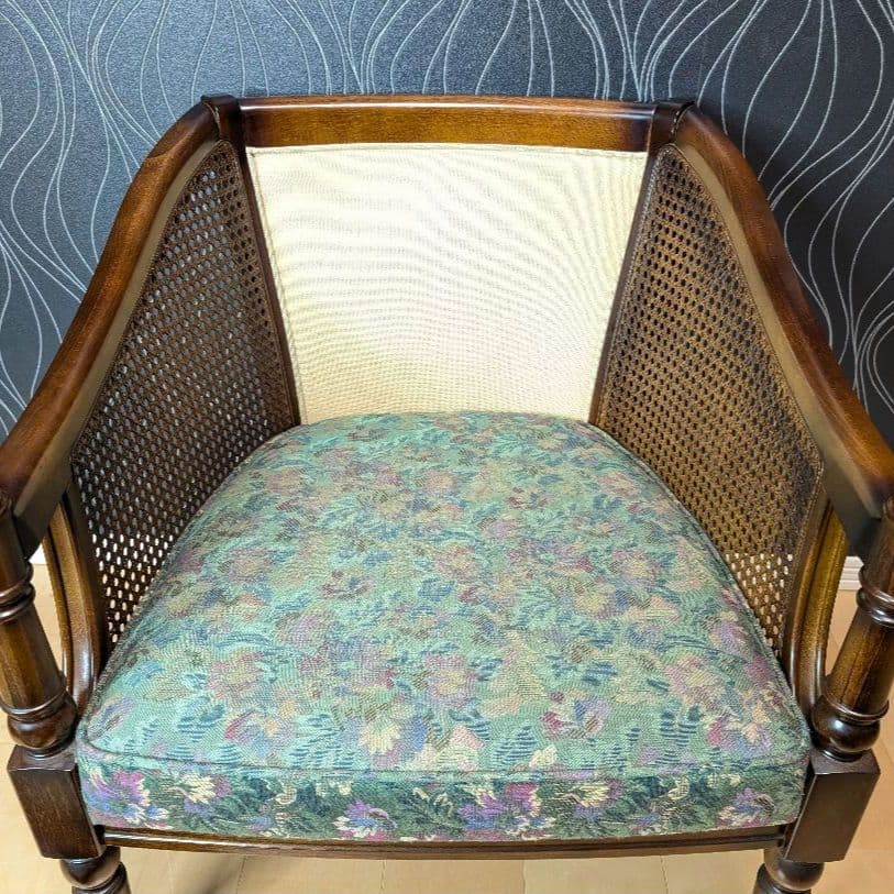 Sen　美品　カリモク　コロニアル シングルソファ　ヴィンテージ　チェア