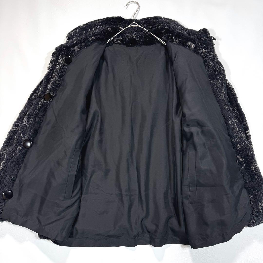 エンバ ファーコート リアルファー リバーシブル シルク 撥水加工