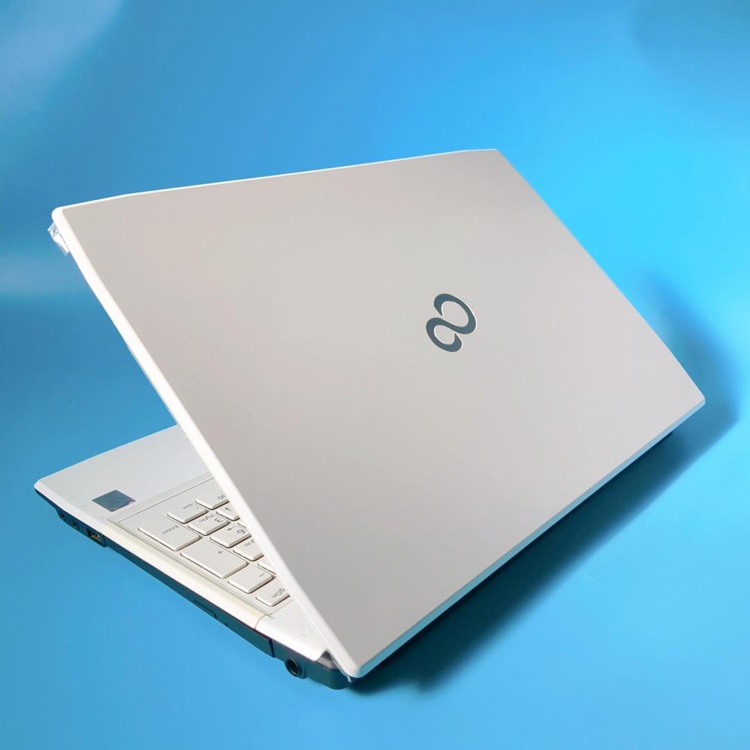 【美品】特大1TB✅メモリ8GB✨ブルーレイ✨すぐ使えるカメラ付白ノートパソコン