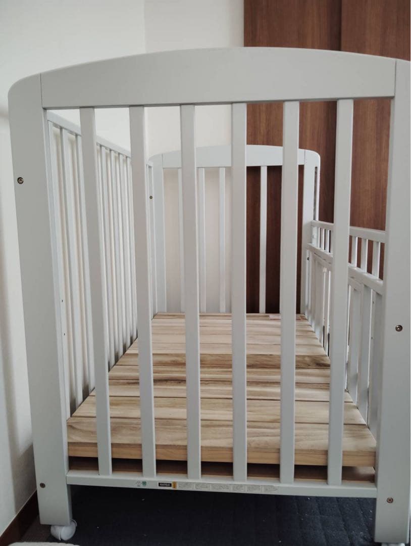 ベビーベッドカトージ KATOJI ホワイト 白