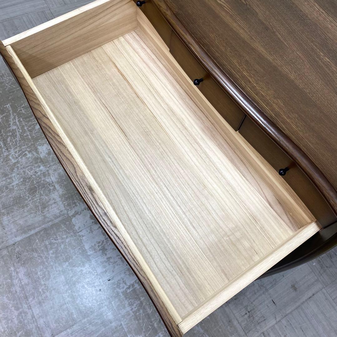 ジュエリーチェスト ハイチェスト 引出し収納 洋服タンス オーク材 ロココ調