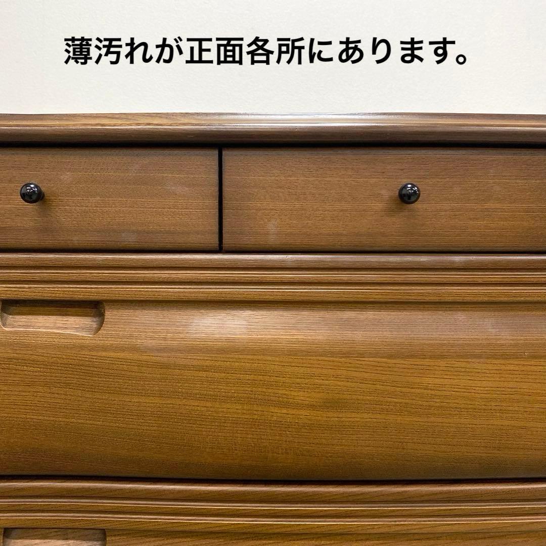 ジュエリーチェスト ハイチェスト 引出し収納 洋服タンス オーク材 ロココ調