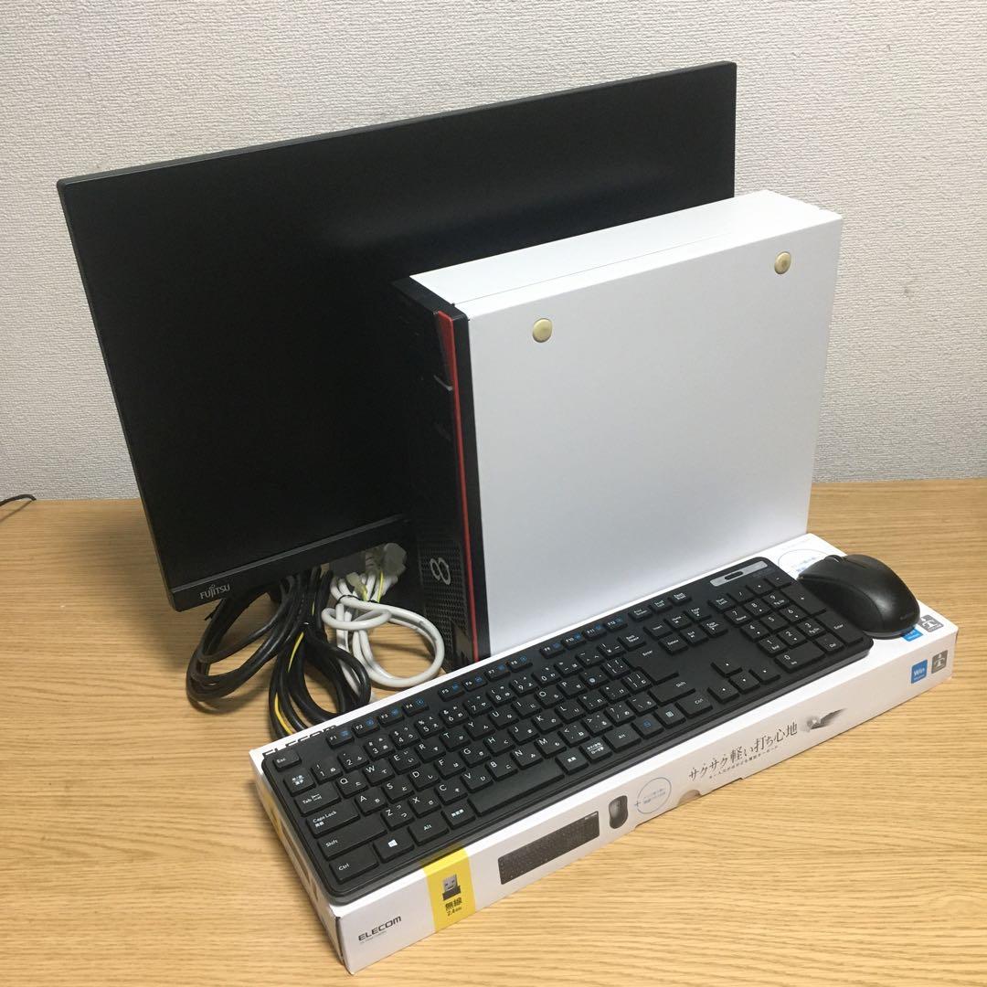 富士通 ESPRIMO Win11 強力デスクトップ 23.8'モニター 取説付
