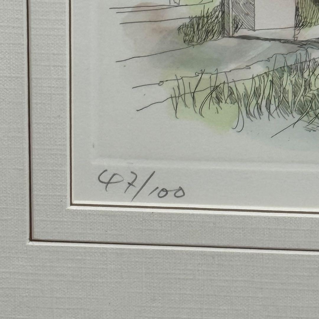 H17KZ7b 織田義郎 リトグラフ 47/100 額装