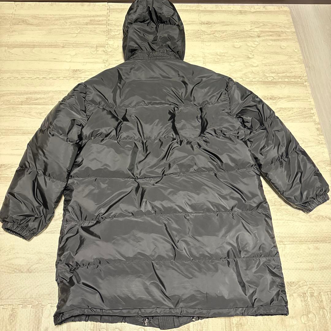 PRADA フード付きロングダウンジャケット 三角ロゴ SGB218 XL