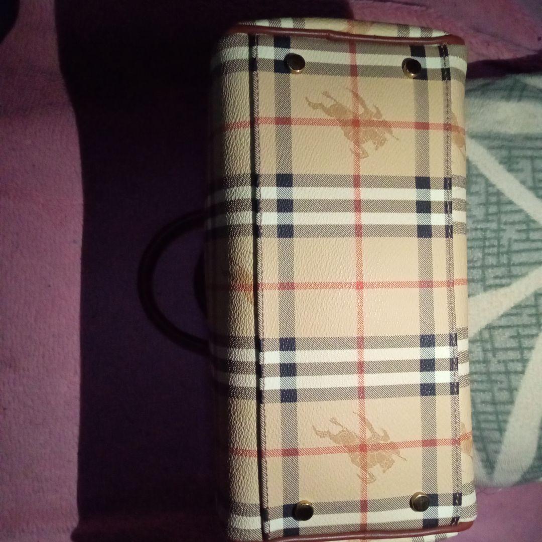 Burberry ミニボストンバッグ シャドーホース入り