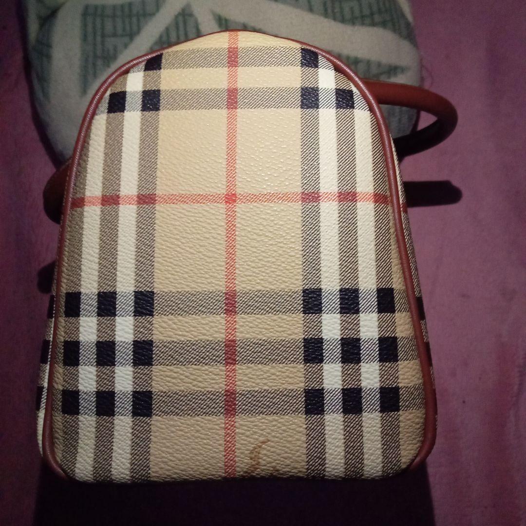 Burberry ミニボストンバッグ シャドーホース入り