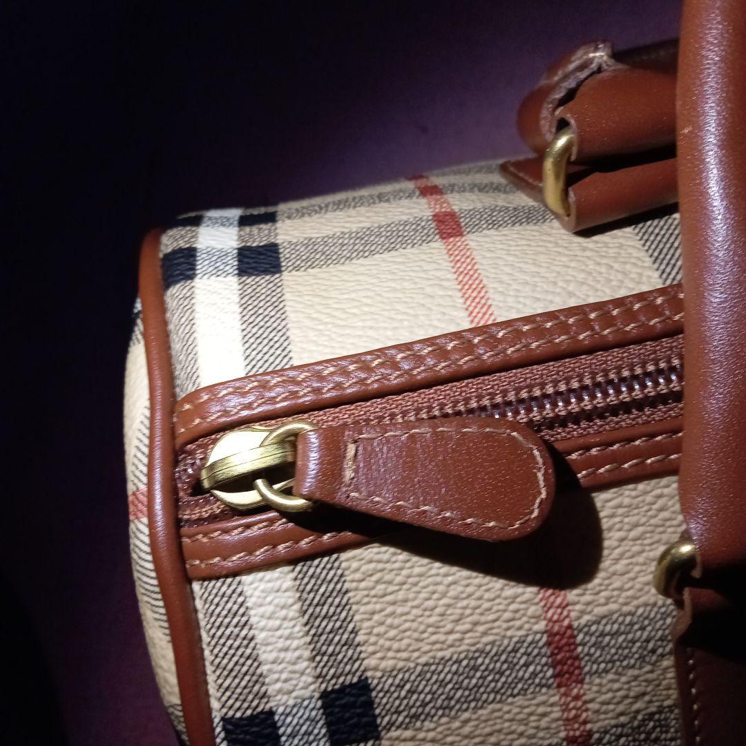 Burberry ミニボストンバッグ シャドーホース入り