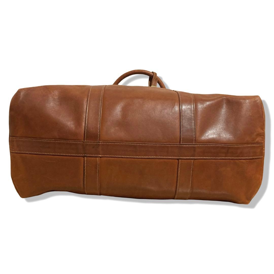 オールドコーチ　ボストンバッグ　2way　大容量　オールレザー　ブラウン