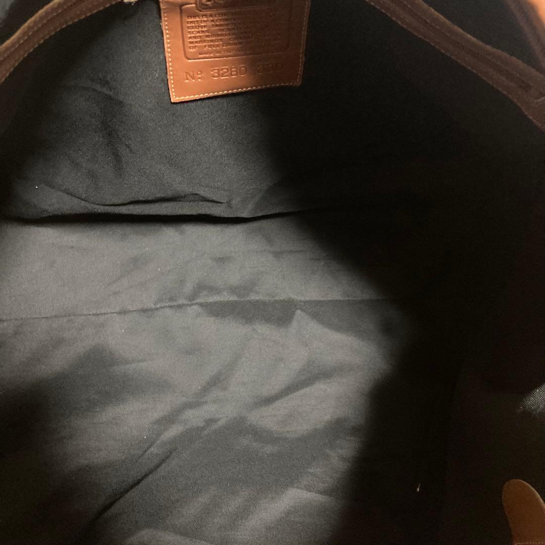 オールドコーチ　ボストンバッグ　2way　大容量　オールレザー　ブラウン