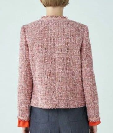 【美品】Ballsy スラリットヤーンツイード Vカラージャケット