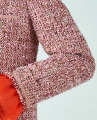 【美品】Ballsy スラリットヤーンツイード Vカラージャケット