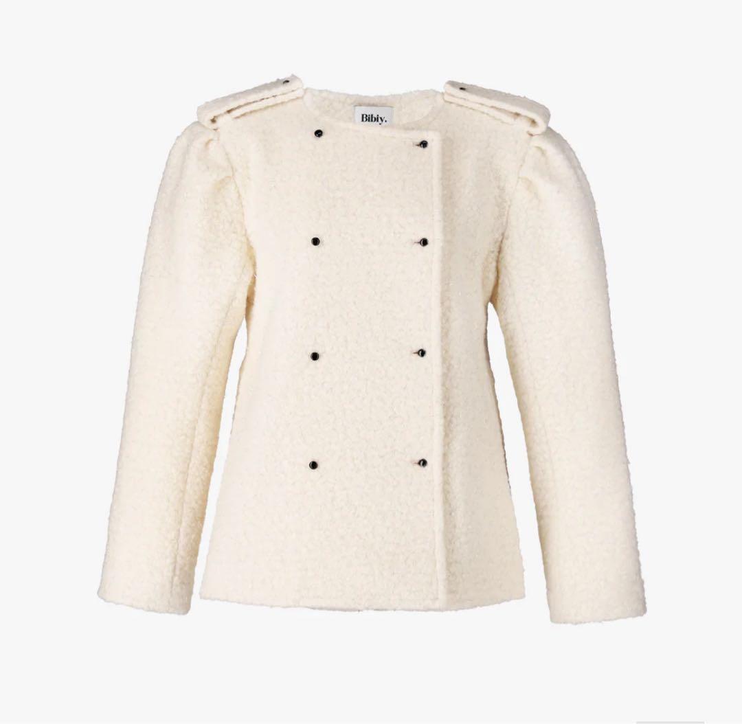 Bibiy.　MEGAN LAME JACKET ホワイト