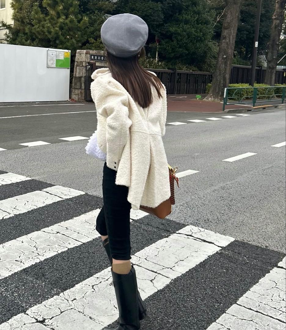 Bibiy.　MEGAN LAME JACKET ホワイト