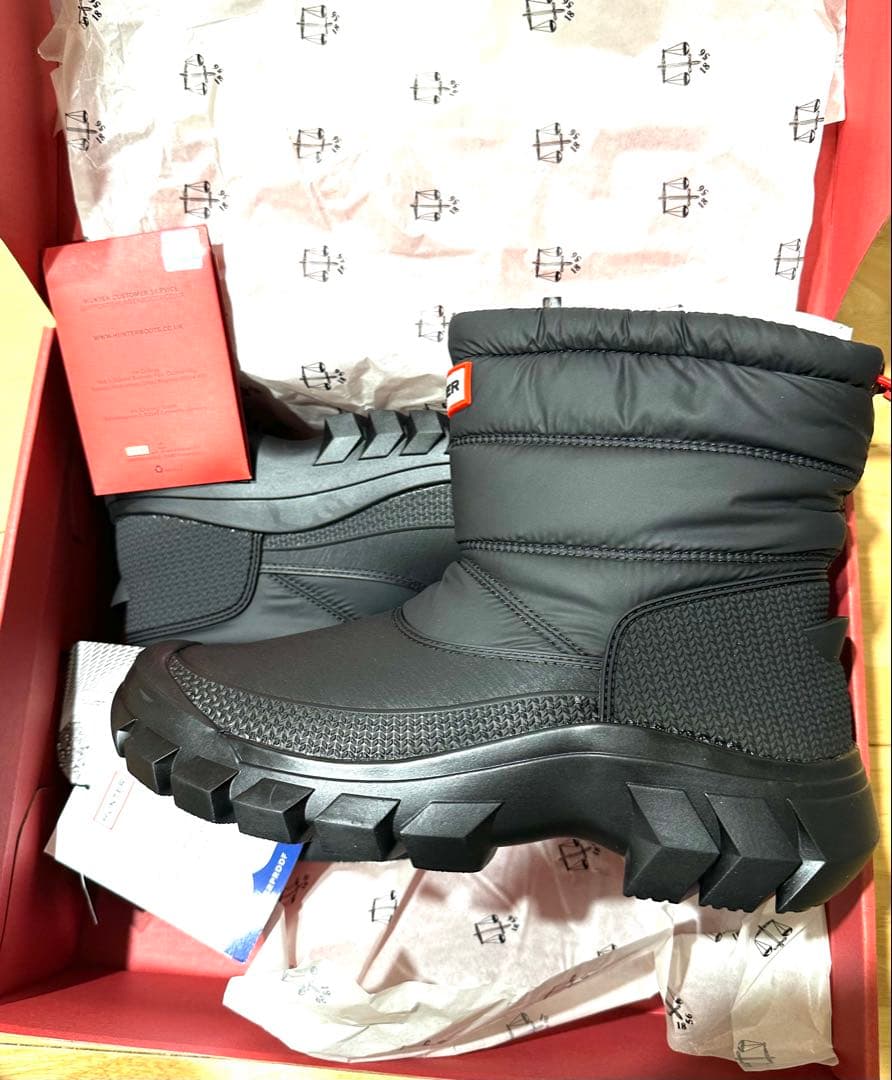 超人気 新品HUNTER スノーブーツ ショート (24cm) 防水防寒