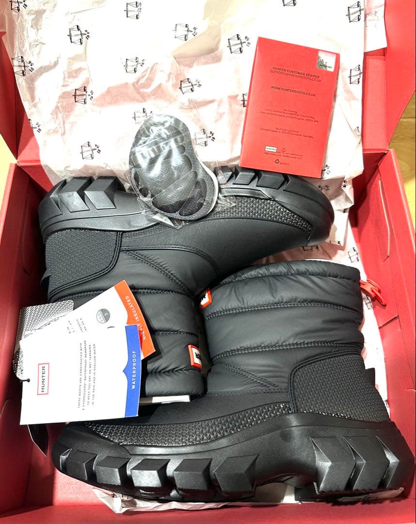 超人気 新品HUNTER スノーブーツ ショート (24cm) 防水防寒