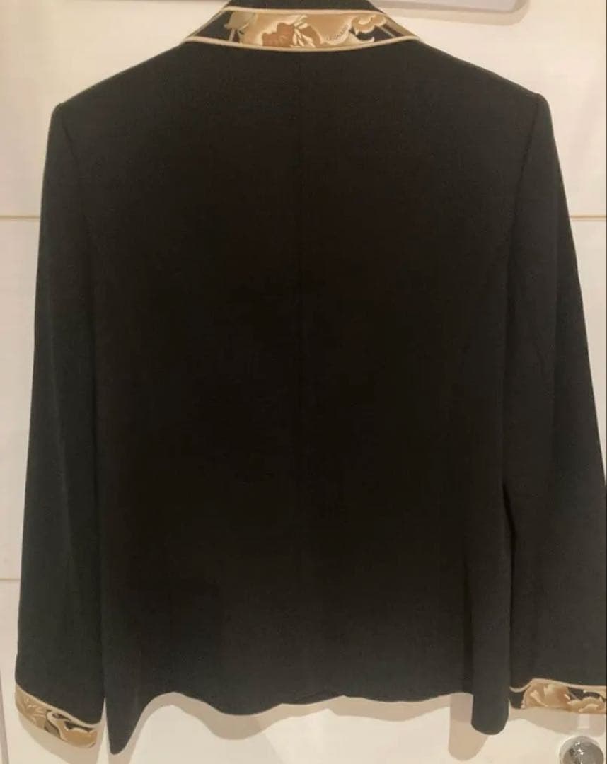 【10日まで値下げ】美品LEONARD✨ブラックジャケット✨大きめサイズ13AR