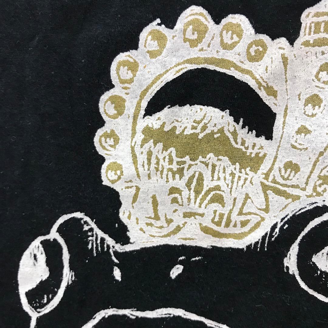 原宿ストリートキッズ 古着 PUTUMAYO クラウン カエルの王様トップス