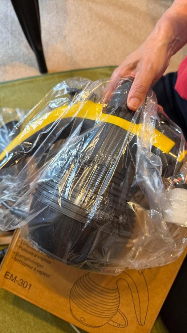 AKPIANハンドヘルドスチームクリーナー、洗浄用スチーム機、ポータブル多機po