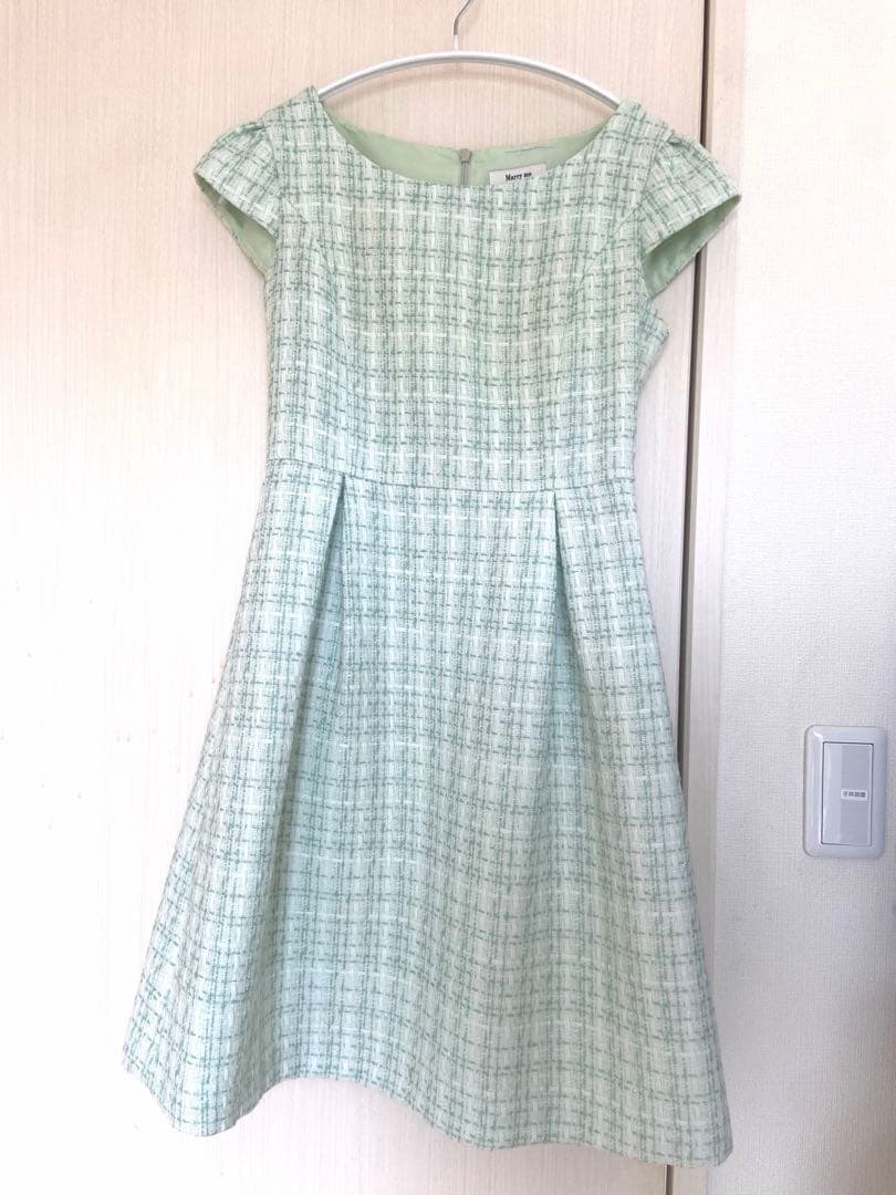美品 マリーミー Marry me ツイードワンピース