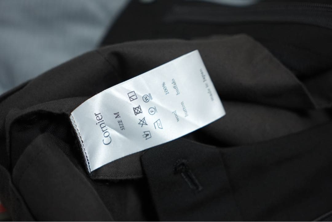 パンツ cornier Super130's WORSTED WOOL SLACKS