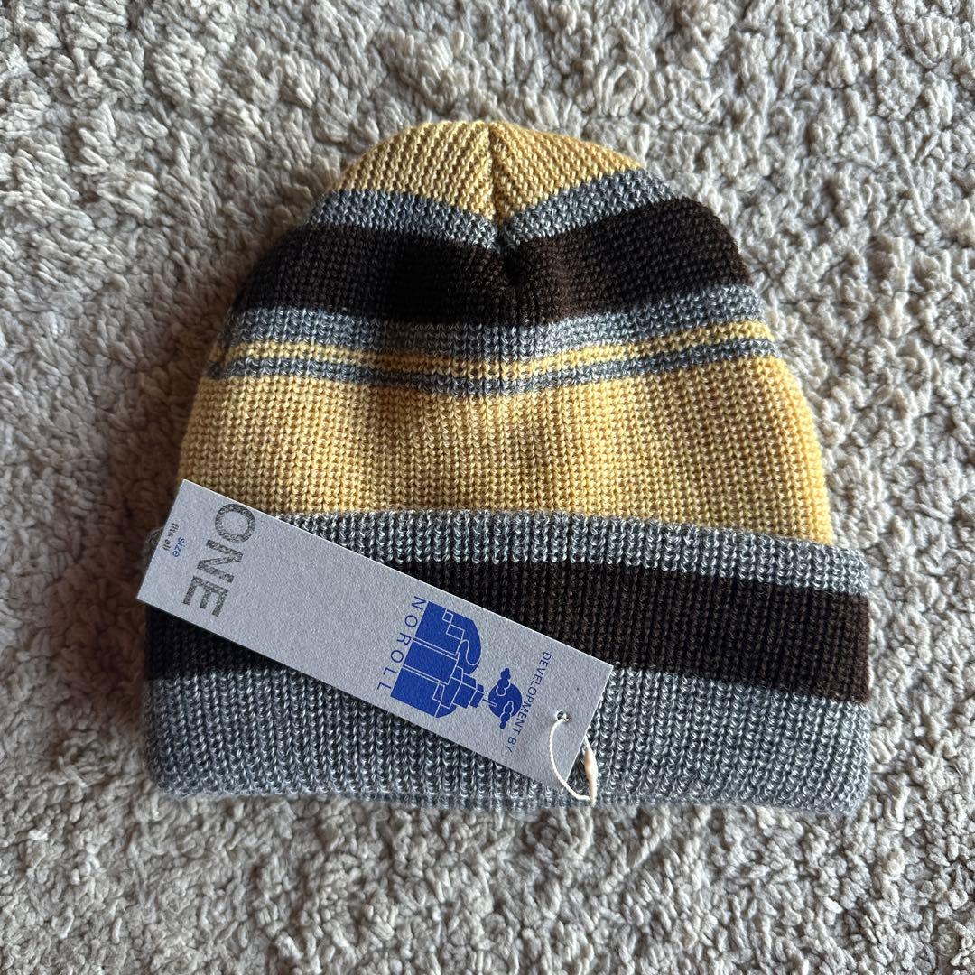 帽子 NOROLL CONFECTION BEANIE - CREAM YELLOW