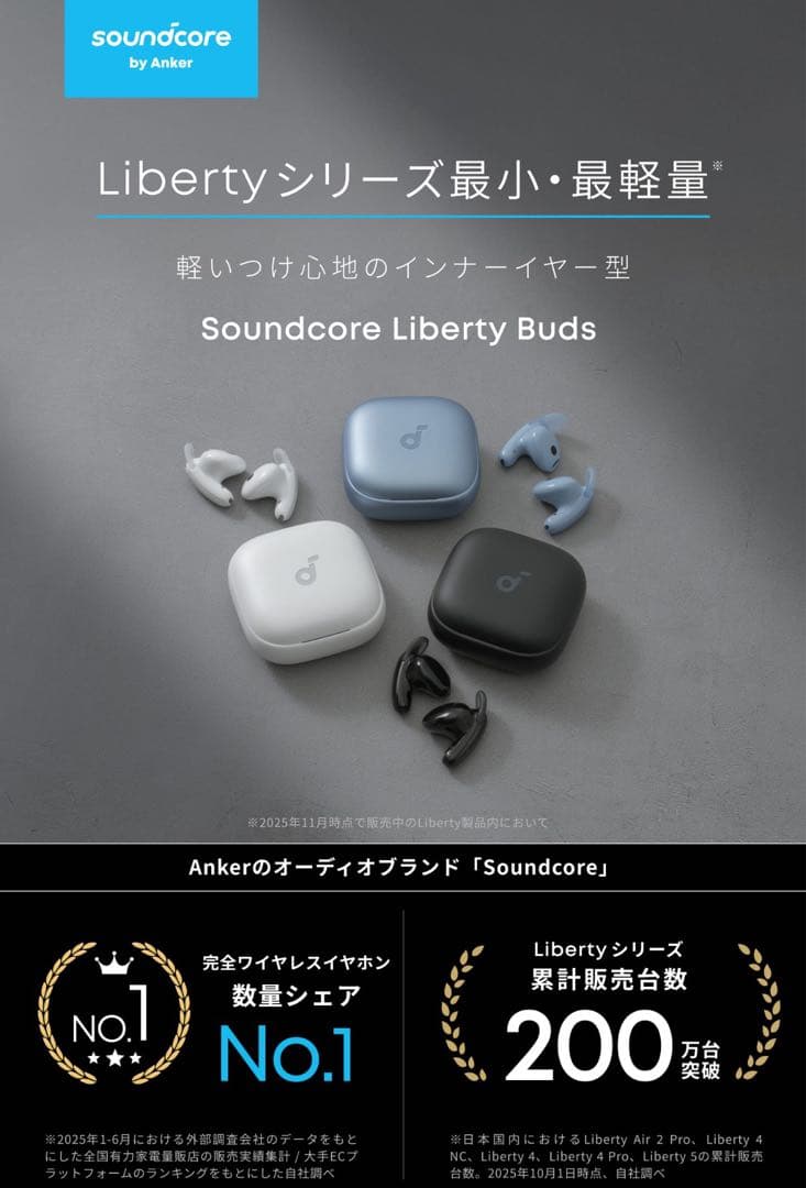 烏龍茶様美品Anker Soundcore Liberty Buds