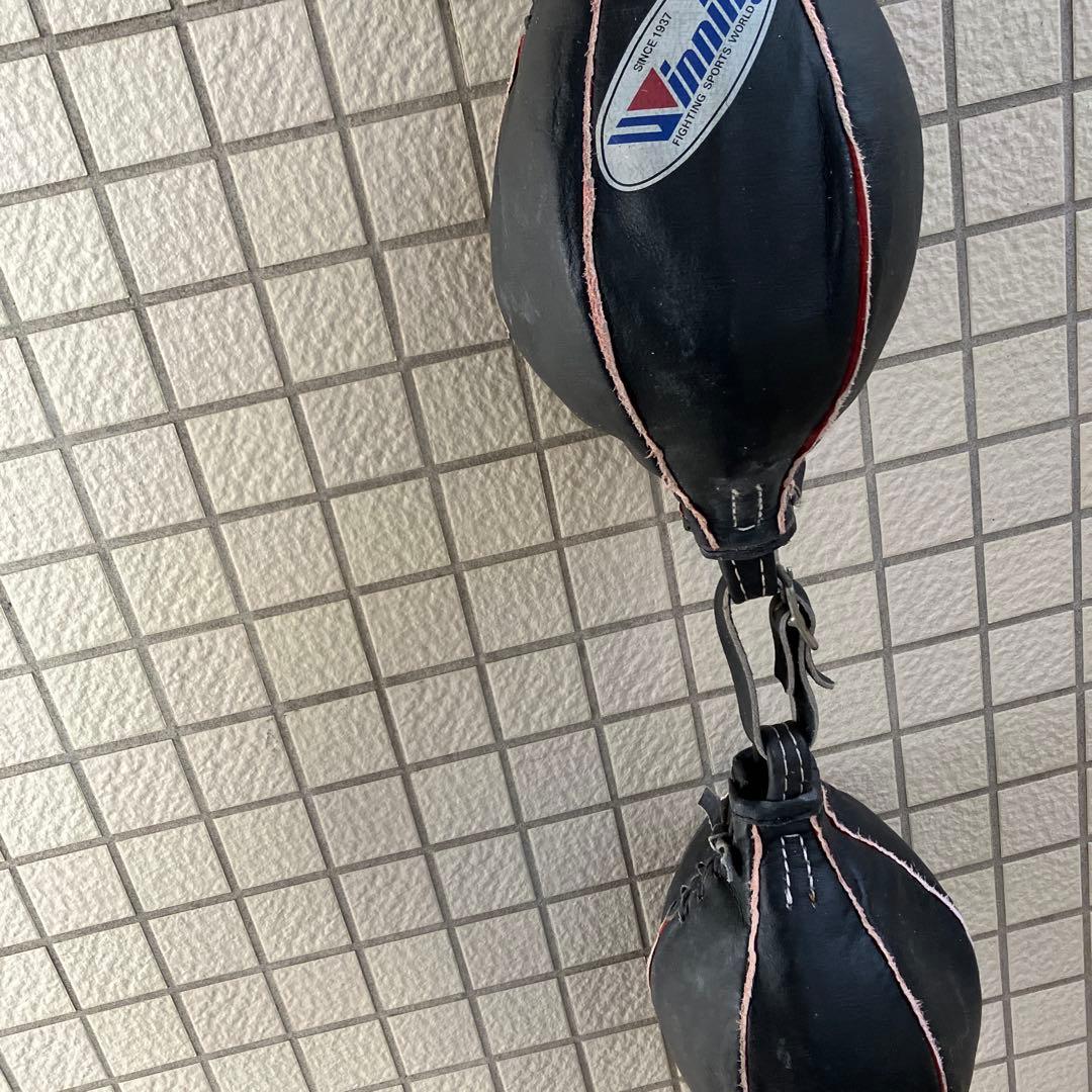 Winning パンチングボール ダブルエンド￼ しずく型ダブル　黒ウイニング