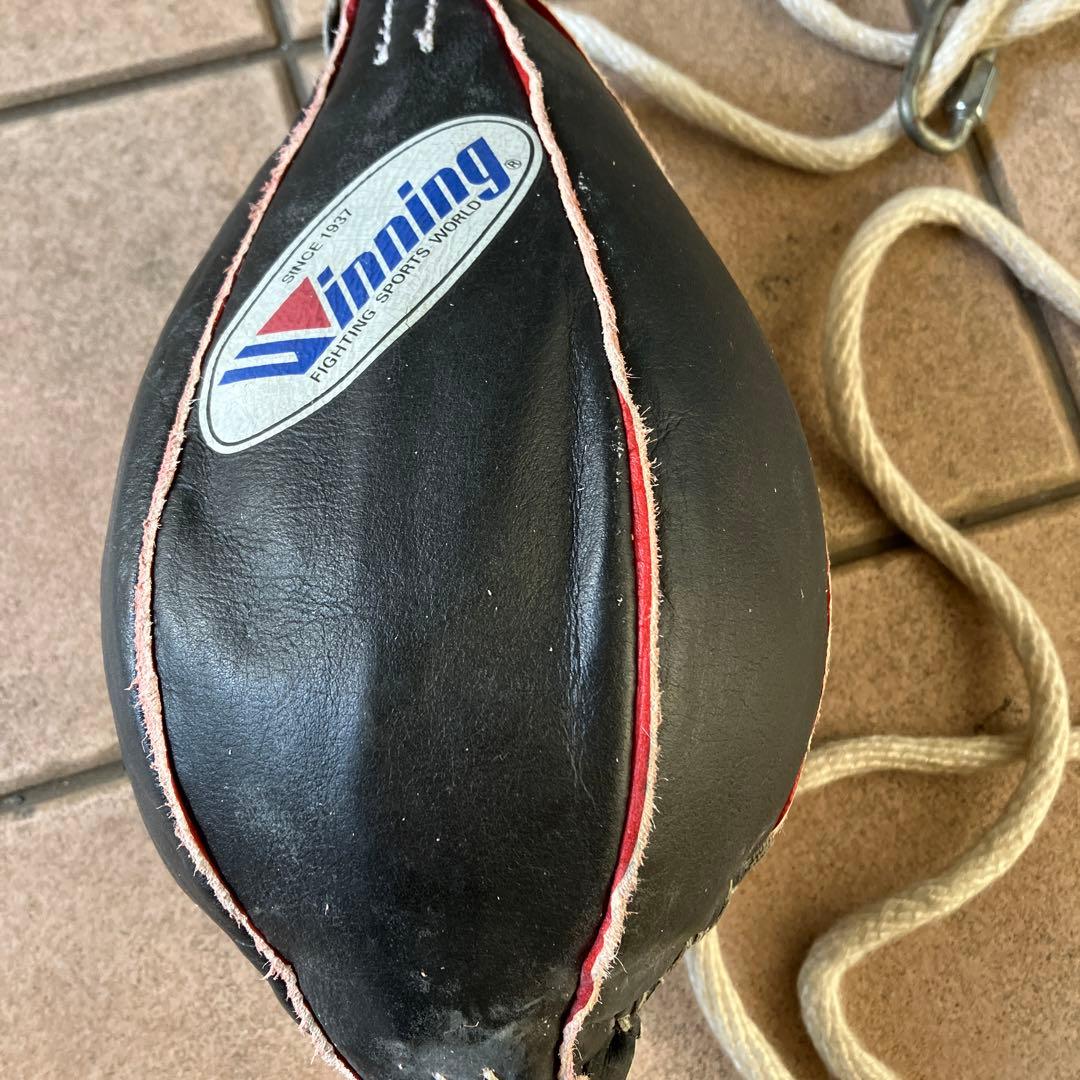 Winning パンチングボール ダブルエンド￼ しずく型ダブル　黒ウイニング