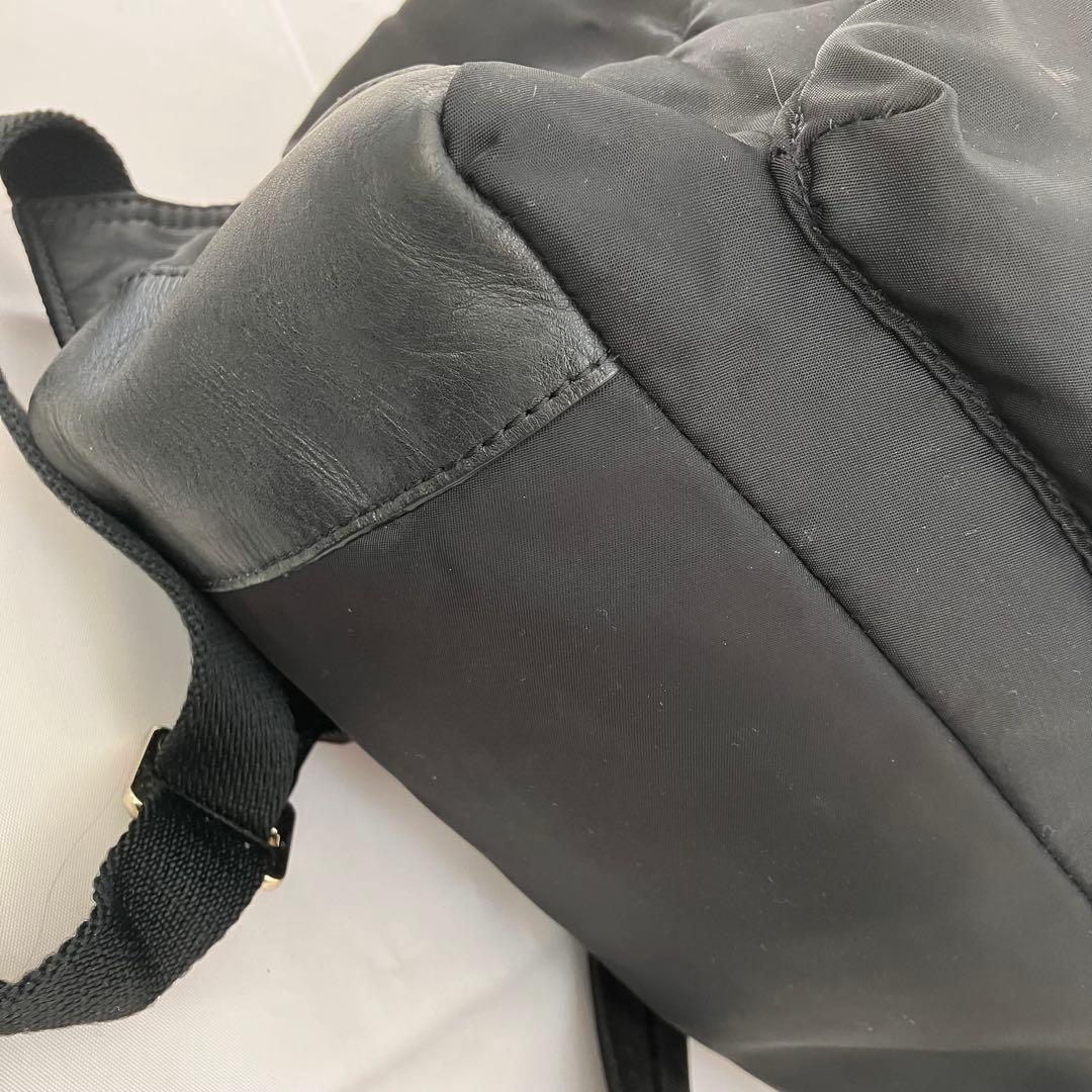 ポールスミス レザー ナイロン リュック マルチボーダー刺繍 軽量 ロゴプレート