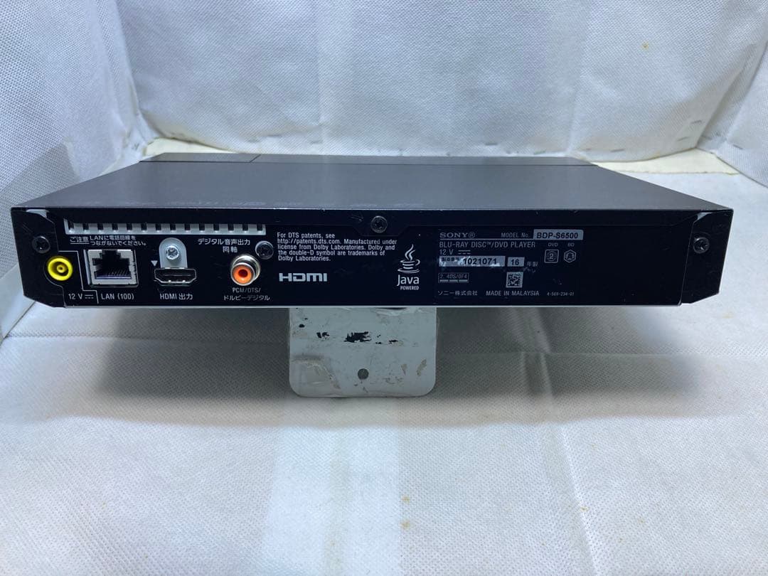 SONY　4Kアップコンバート　BDP-S6500 2016年製 動作品