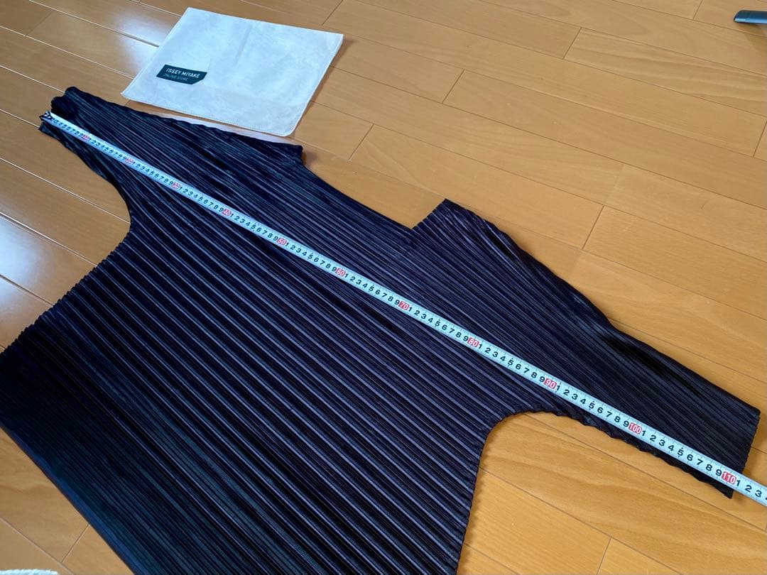 PLEATS PLEASE 横プリーツストライプ チュニック