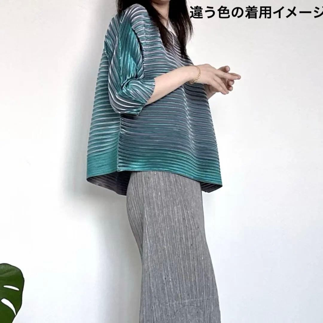 PLEATS PLEASE 横プリーツストライプ チュニック