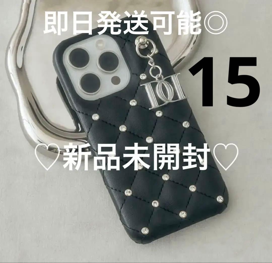 Darich キルティングビジューDDチャーム iPhoneケース15